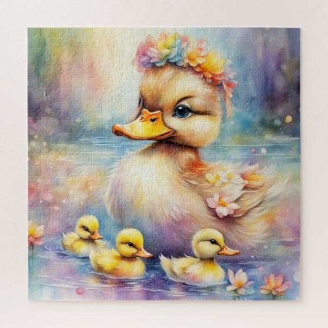 Rainbow Birds Duck 5 Jigsaw Puzzle (Vertical)