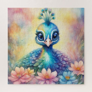 Rainbow Birds Peacock 1 Jigsaw Puzzle
