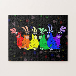 Rainbow Birds Puzzle