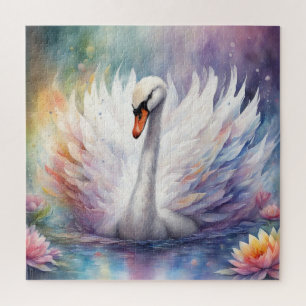 Rainbow Birds Swan 1 Jigsaw Puzzle