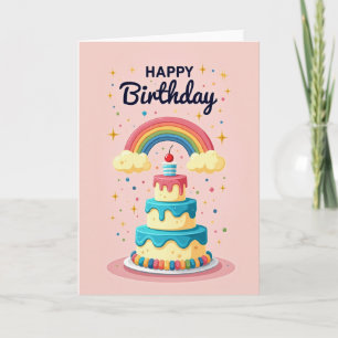 Rainbow Birthday Arch Card