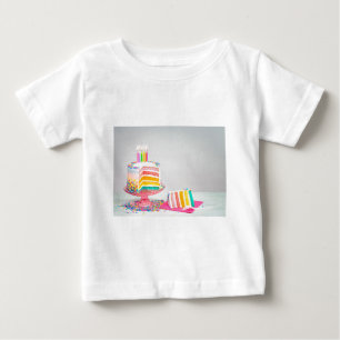 rainbow Birthday Cake Baby T-Shirt