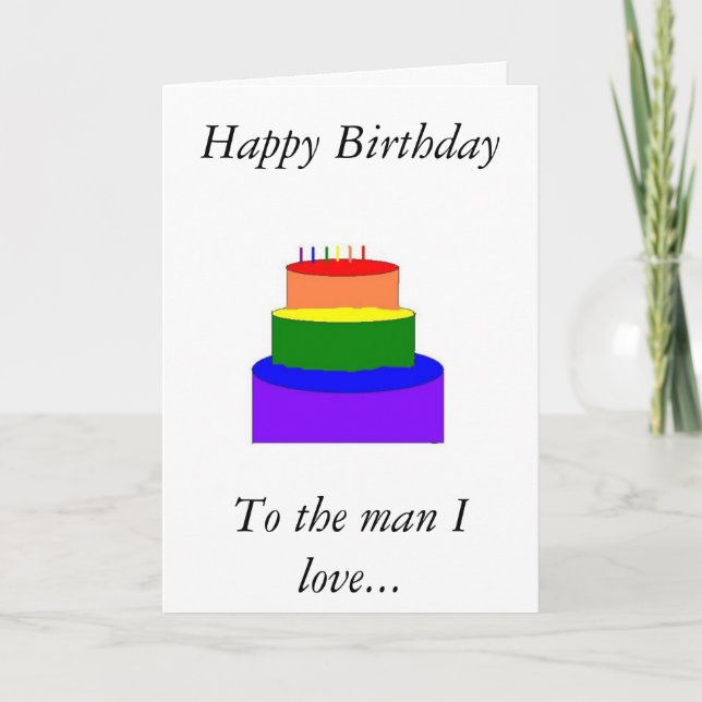 rainbow birthday cake, Happy Birthday , To the ... Card (Front)