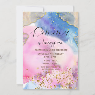 Rainbow Birthday Invitation