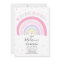 Rainbow Birthday Invitation Pastel Rainbow Party