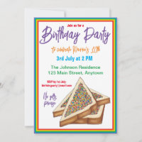 Rainbow Birthday Party Australian Fairy Bread Food
