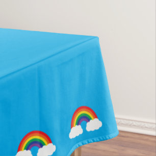 Rainbow Birthday Party Cute Kids Tablecloth