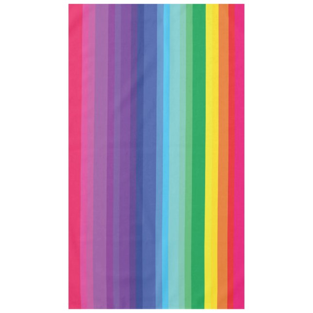 Rainbow Birthday Party Tablecloth (Front)