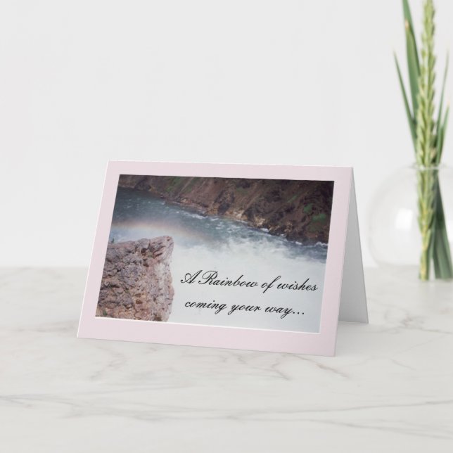 Rainbow Birthday Wishes Card (Front)