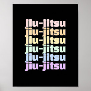 Rainbow Bjj Woman - BJJ Girl - Jiu-jitsu - Brazili Poster