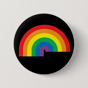 Rainbow Black Button