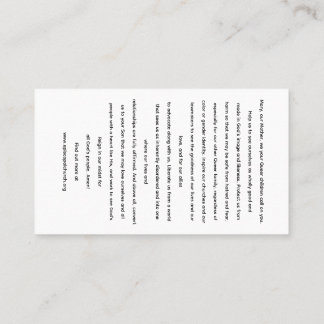 Rainbow Black Madonna Holy Card