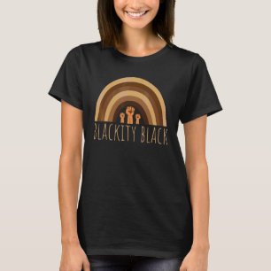 Rainbow Blackity Black History Month African Women T-Shirt