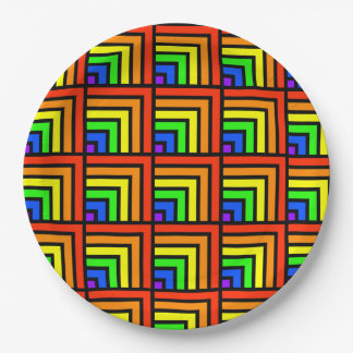 Rainbow Blacks Party Plates - set 1