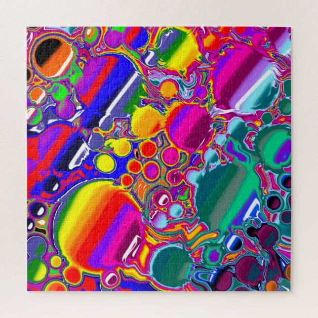 Rainbow Blast Abstract Art   Jigsaw Puzzle (Vertical)