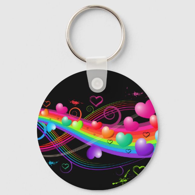 Rainbow Blast Key Ring (Front)