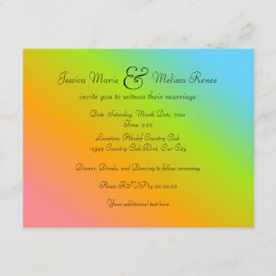 Rainbow Blend - You're Invited Invitation