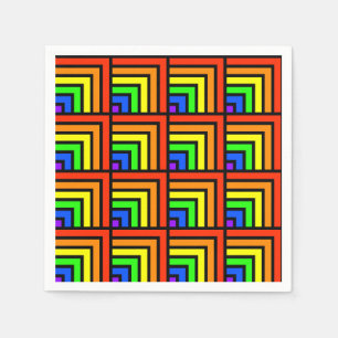 Rainbow Blocks Napkins