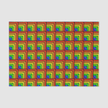 Rainbow Blocks Tissue Paper