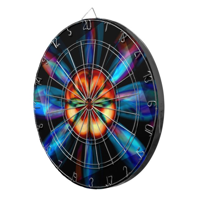 Rainbow Bloom Dartboard (Front Right)