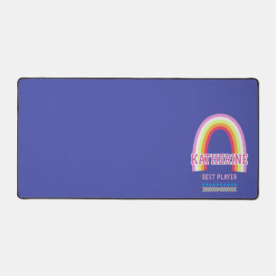 Rainbow Blue Desk Mat