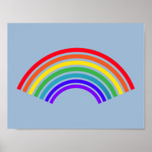 RAINBOW BLUE HAPPINESS POSTER