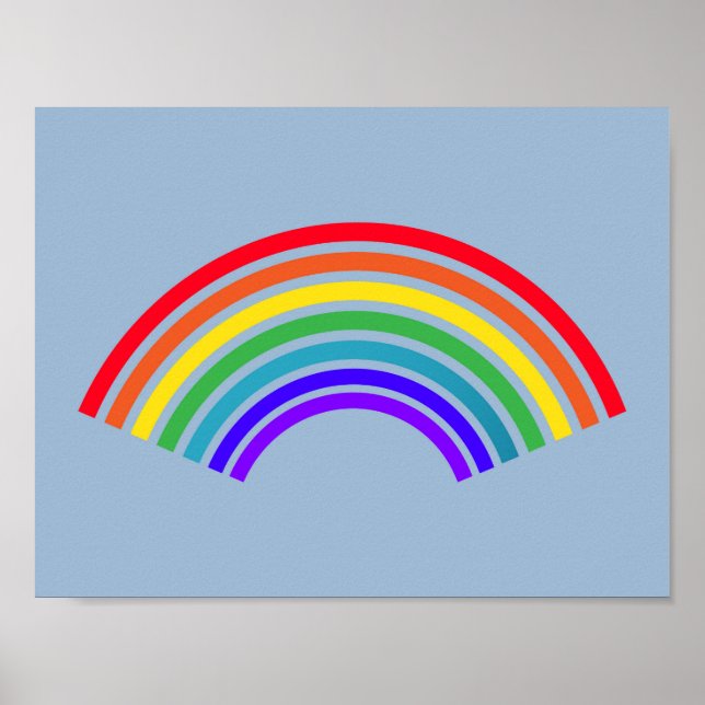 RAINBOW BLUE HAPPINESS POSTER (Front)