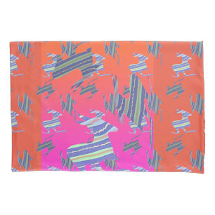 Rainbow Blue Kangaroo Twin  Pillowcase