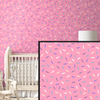 Rainbow Blue Purple White Sprinkles, Pink