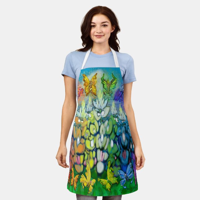 Rainbow Bluebonnets Apron (Worn)