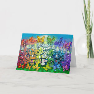 Rainbow Bluebonnets Card