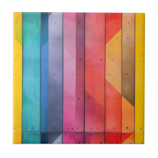 Rainbow Board Pattern Tile (Front)