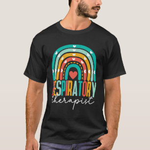 Rainbow Boho Coloful Respiratory Therapist RT Ther T-Shirt