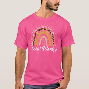 Rainbow Boho Social Working Life Social Worker App T-Shirt