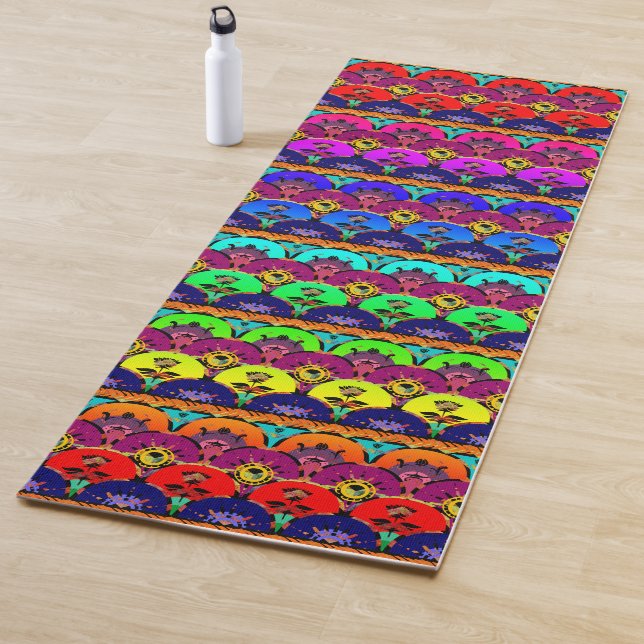 Rainbow Boho Sunrise | You Customise Yoga Mat (In Situ)