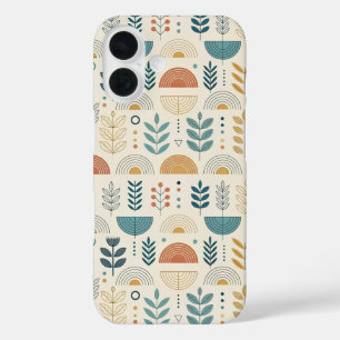 Rainbow Botanical Minimalist iPhone 16 Case