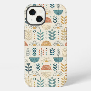 Rainbow Botanical Minimalist iPhone 13 Case