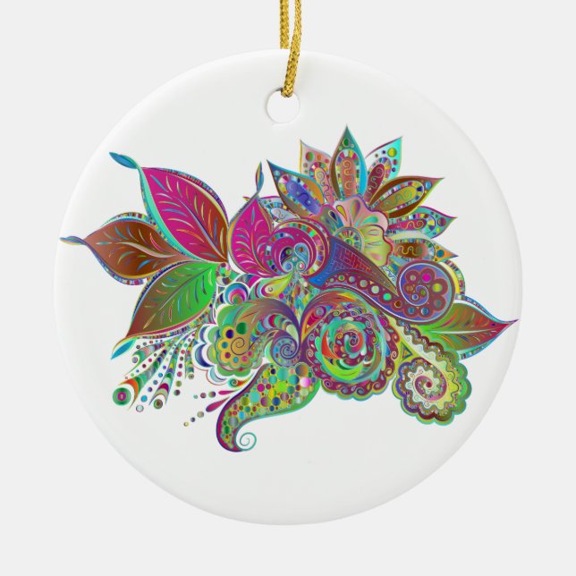 rainbow bouquet ornament (Front)