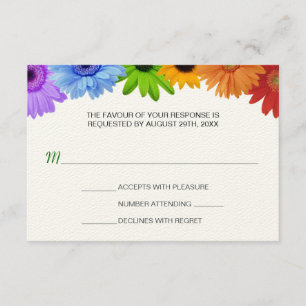 Rainbow Bouquet Wedding Response