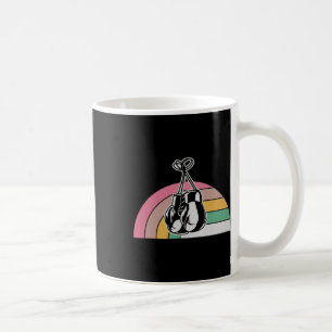 Rainbow Boxing Gloves Retro Style Design Coffee Mug