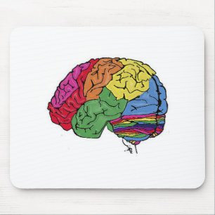 Rainbow Brain Mouse Mat