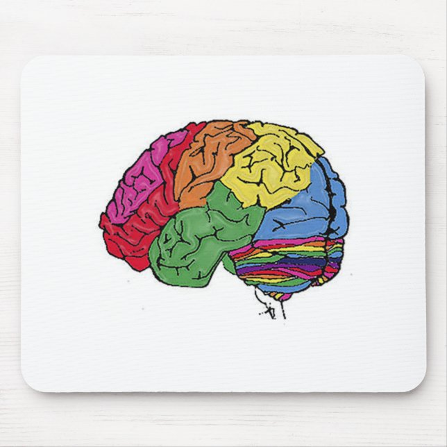 Rainbow Brain Mouse Mat (Front)