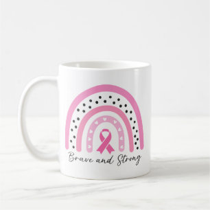 Rainbow Breast Cancer Pink Ribbon Awareness Coffee Mug