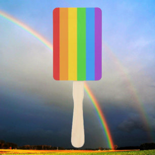 Rainbow Breeze Pride Hand Fan