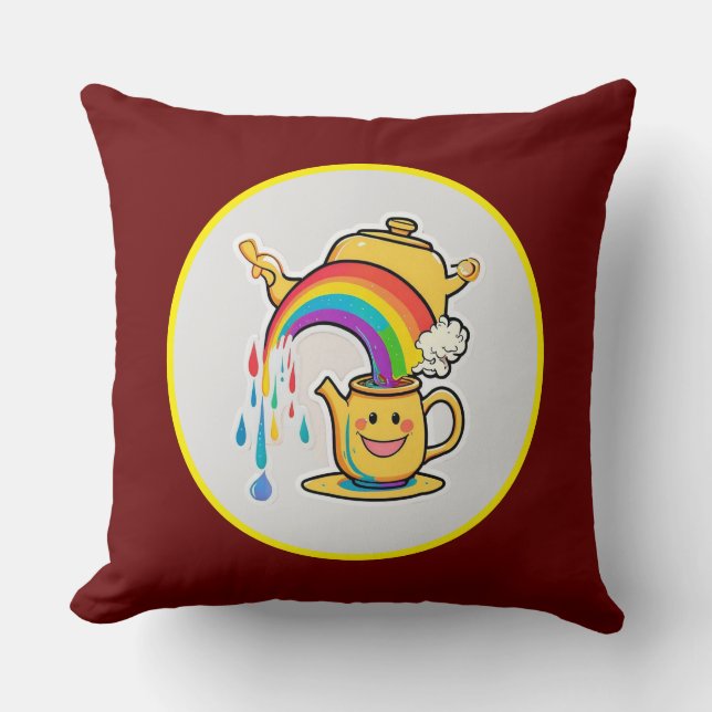 "Rainbow Brew" Cushion (Front)