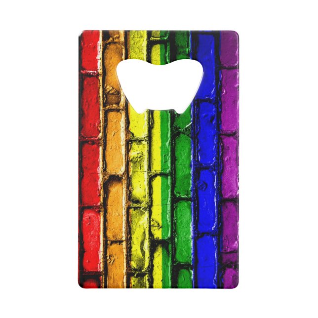 Rainbow Brick PRIDE Bottle Opener (Front)