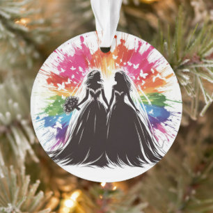 Rainbow Brides First Christmas Ornament