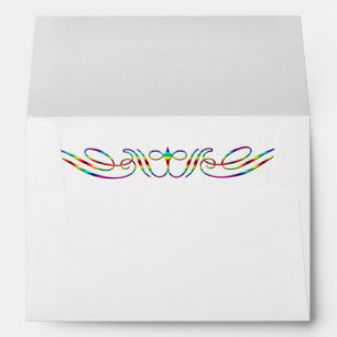 Rainbow Brides Gay Wedding Envelope