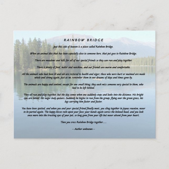 Rainbow Bridge 2 Postcard (Front)