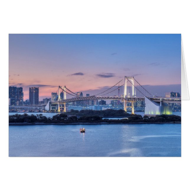 Rainbow Bridge at twilight (Front Horizontal)